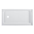 Single Threshold Shower Base Drain Location: Left B136