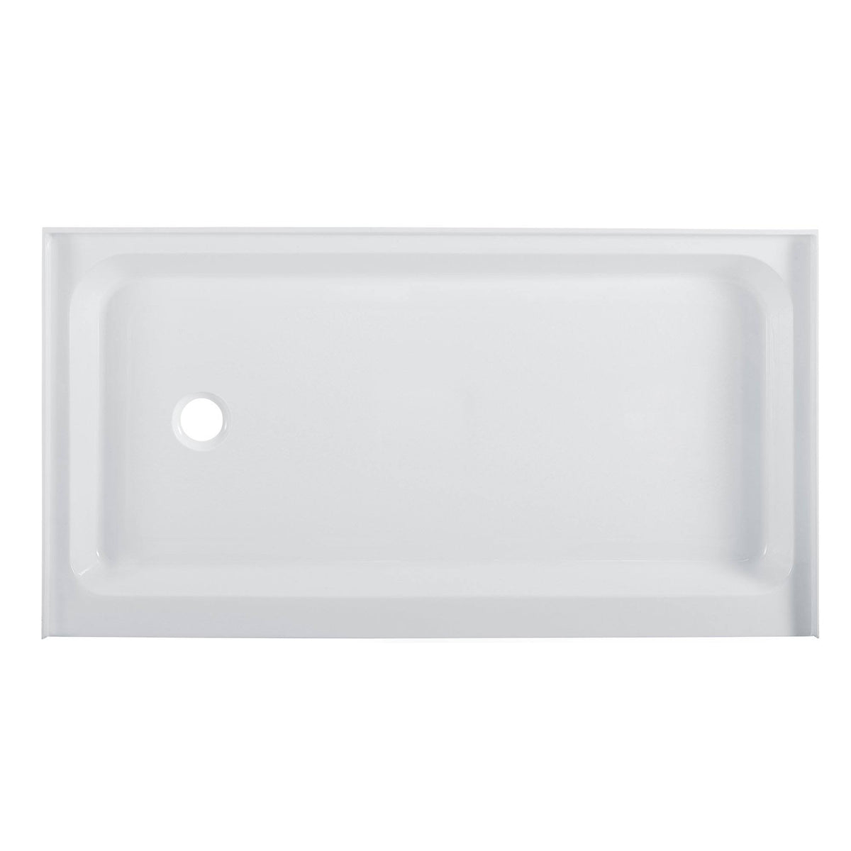 Single Threshold Shower Base Drain Location: Left B136