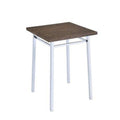 Square Wood and Metal Bar Table F78915