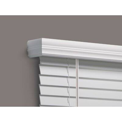 White Faux Wood Room Darkening Horizontal Blind X4815