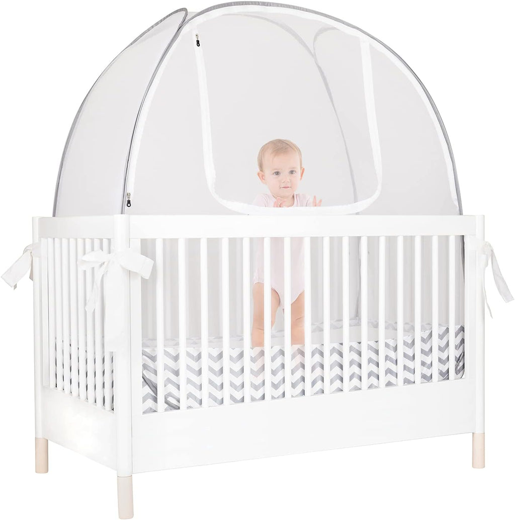 Baby Safety Crib Tent Mosquito Net See Through Mesh Pop-up Canopy Cover G865