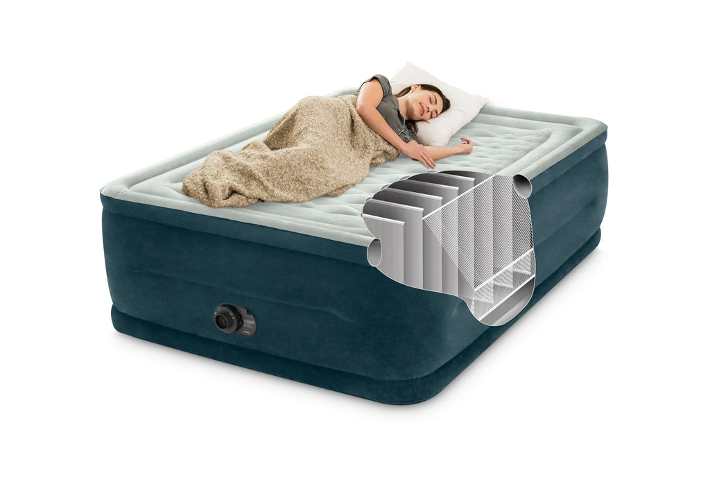 Queen Dura-Beam Airbed Mattress with Internal Pump F321