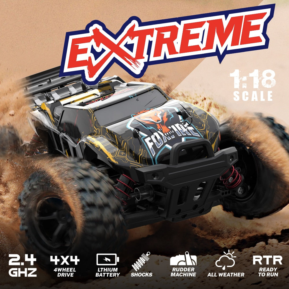 Yellow 1:18 RC Truck 4WD 40km/h Q344742