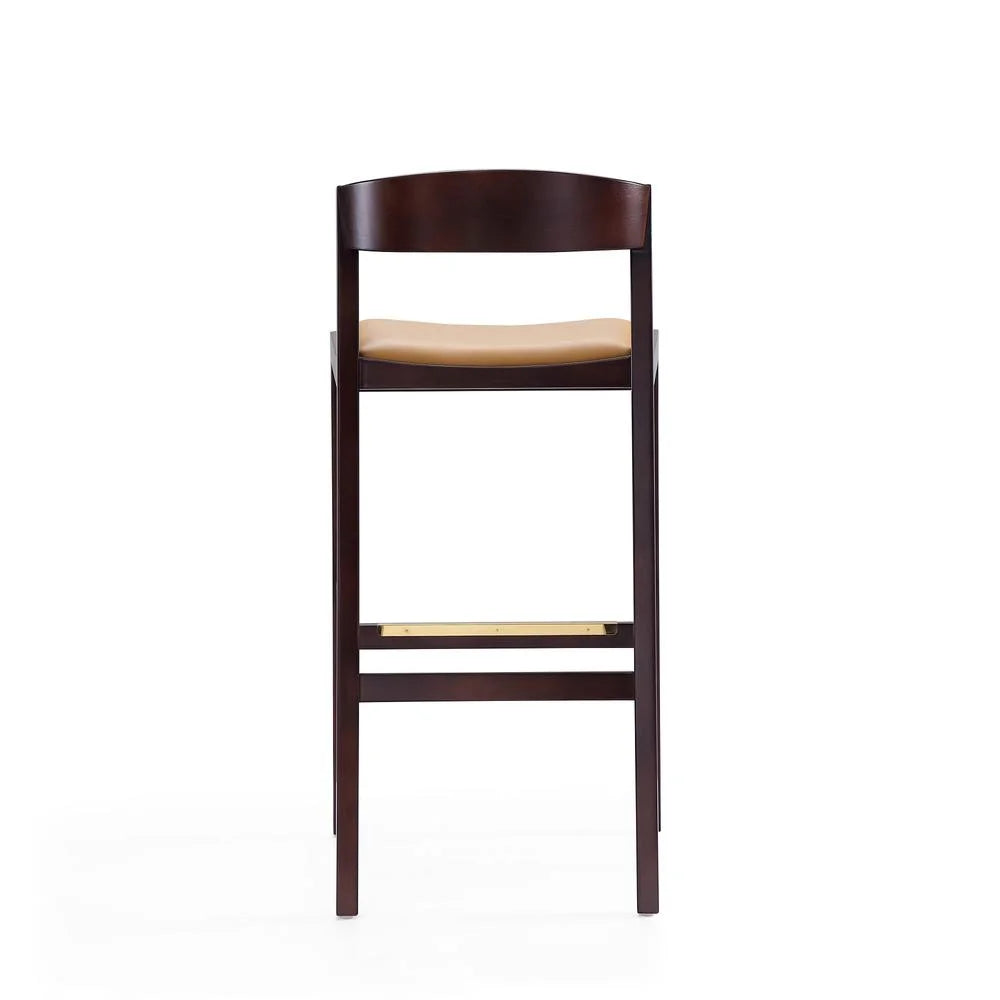 Faux Leather Barstool in Camel (Set of 3) C156