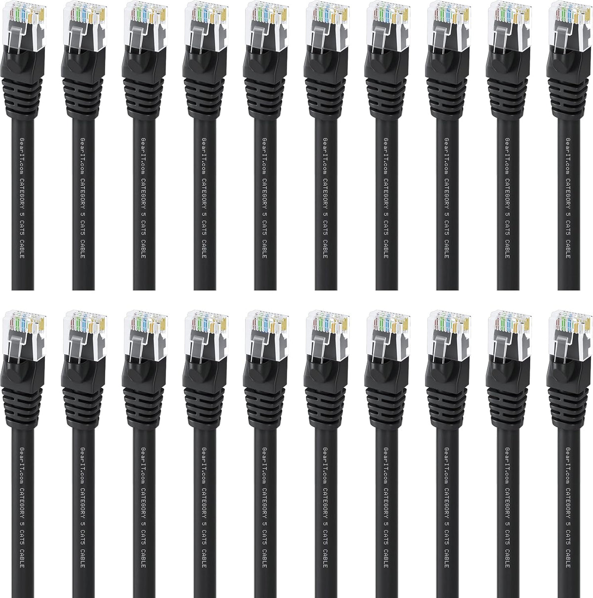 Cat5e Ethernet Patch Cable 3 Feet Black H216950