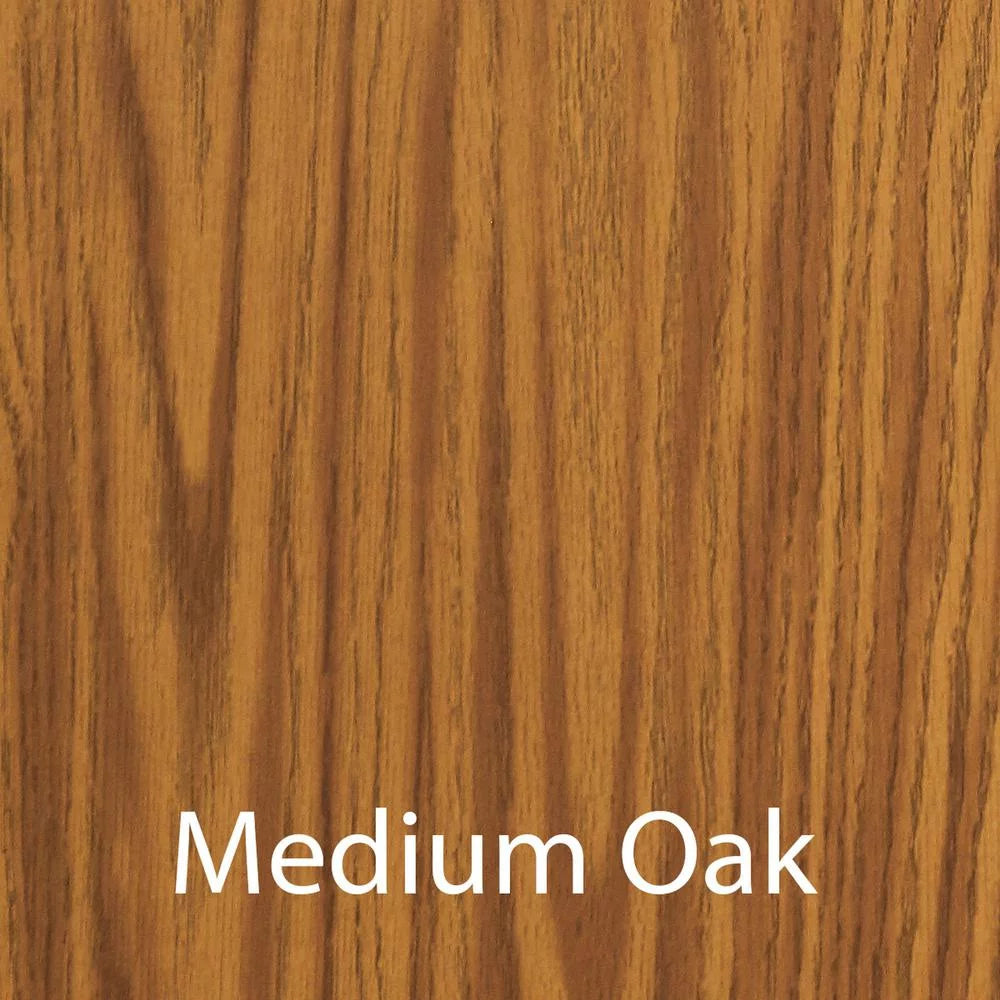 33x23" Medium Oak Black Desk U28636