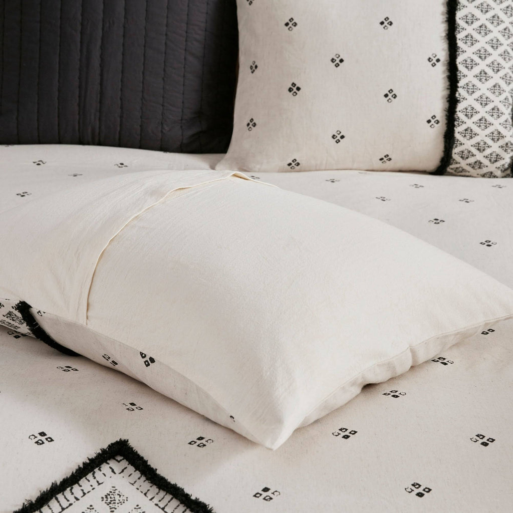 King Flax and Cotton Blended Duvet Cover Set N14650