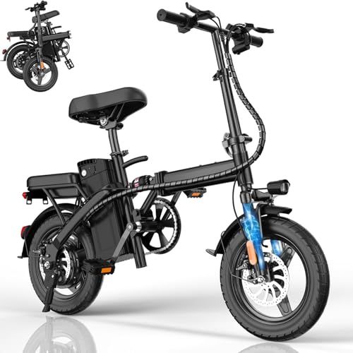14" Mini Folding Electric Bike with 48V12AH Removable Battery M298