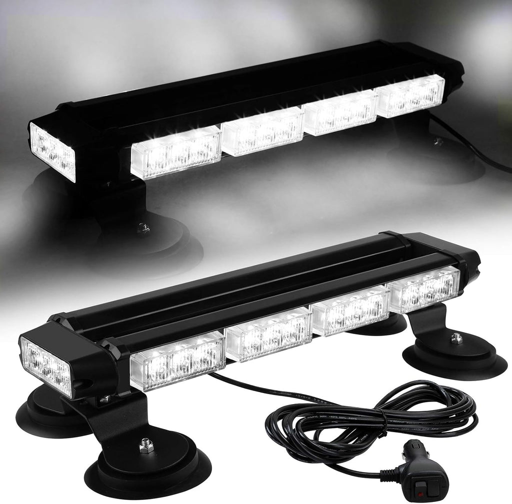 16.8 Inch LED Strobe Flashing Light Bar, 26 Modes Magnetic Base, Pack of 2 L54398