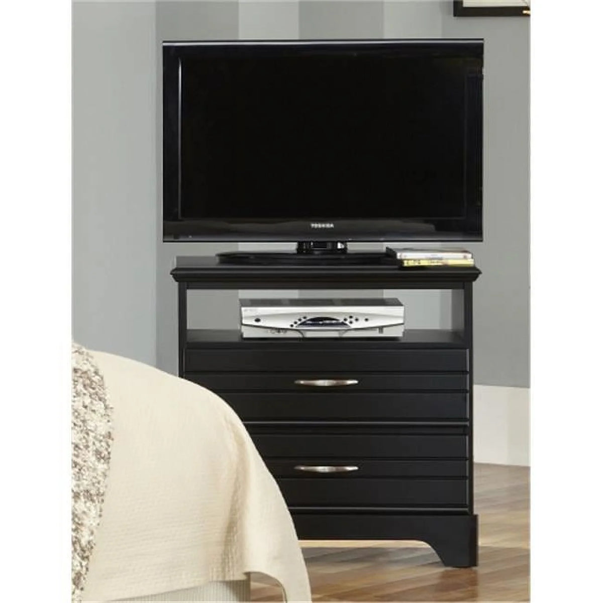 White 2 Drawer Media Chest N53672
