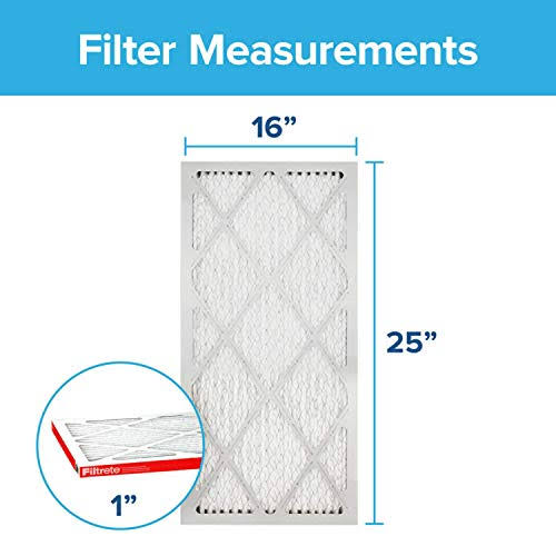16x25x1 AC Furnace Air Filter, MPR 1000D, 6 I337