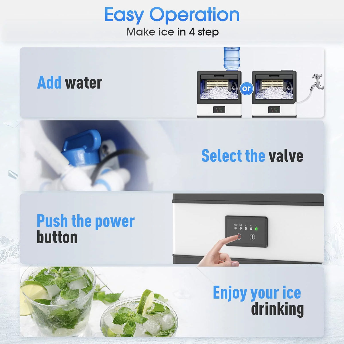 100 lbs Stainless Steel Commercial Ice Machine Y554
