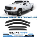 4pcs Tape-on Window Deflectors for GMC Sierra 1500 Crew Cab E442319