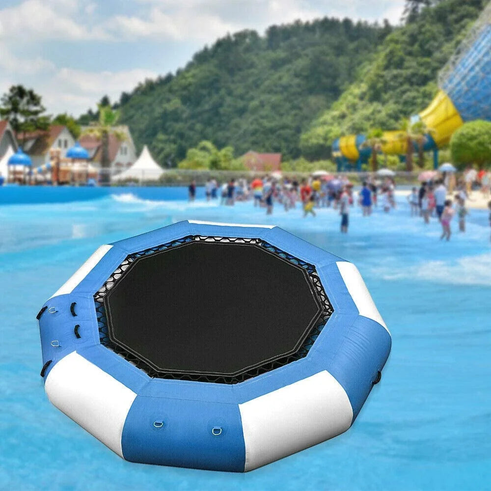 17Ft Inflatable Water Trampoline Floating Bouncing Water Bouncer Y5816