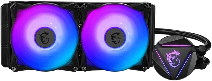 240mm Radiator CPU Liquid Cooler with Dual 120mm aRGB PWM Fans U6090