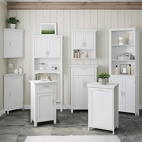 White Corner Storage Wall Cabinet Q21689