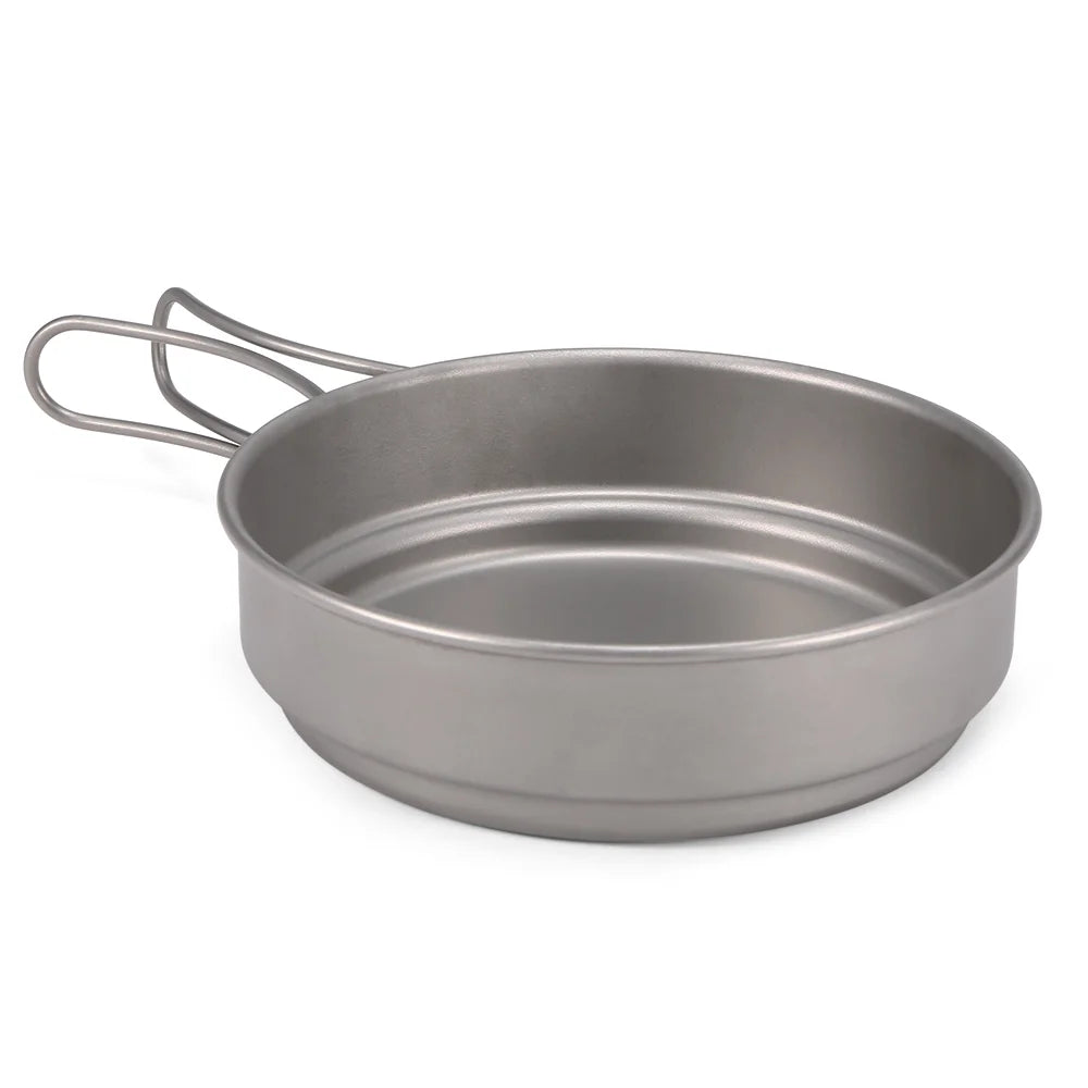 Titanium Cookware Set 1000ml 750ml Pot Pan Spoon Set Z568540