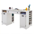 Craft Table with Storage Pure White T6420