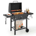 Outdoor Charcoal Grill with 2 Foldable Side Table T93905