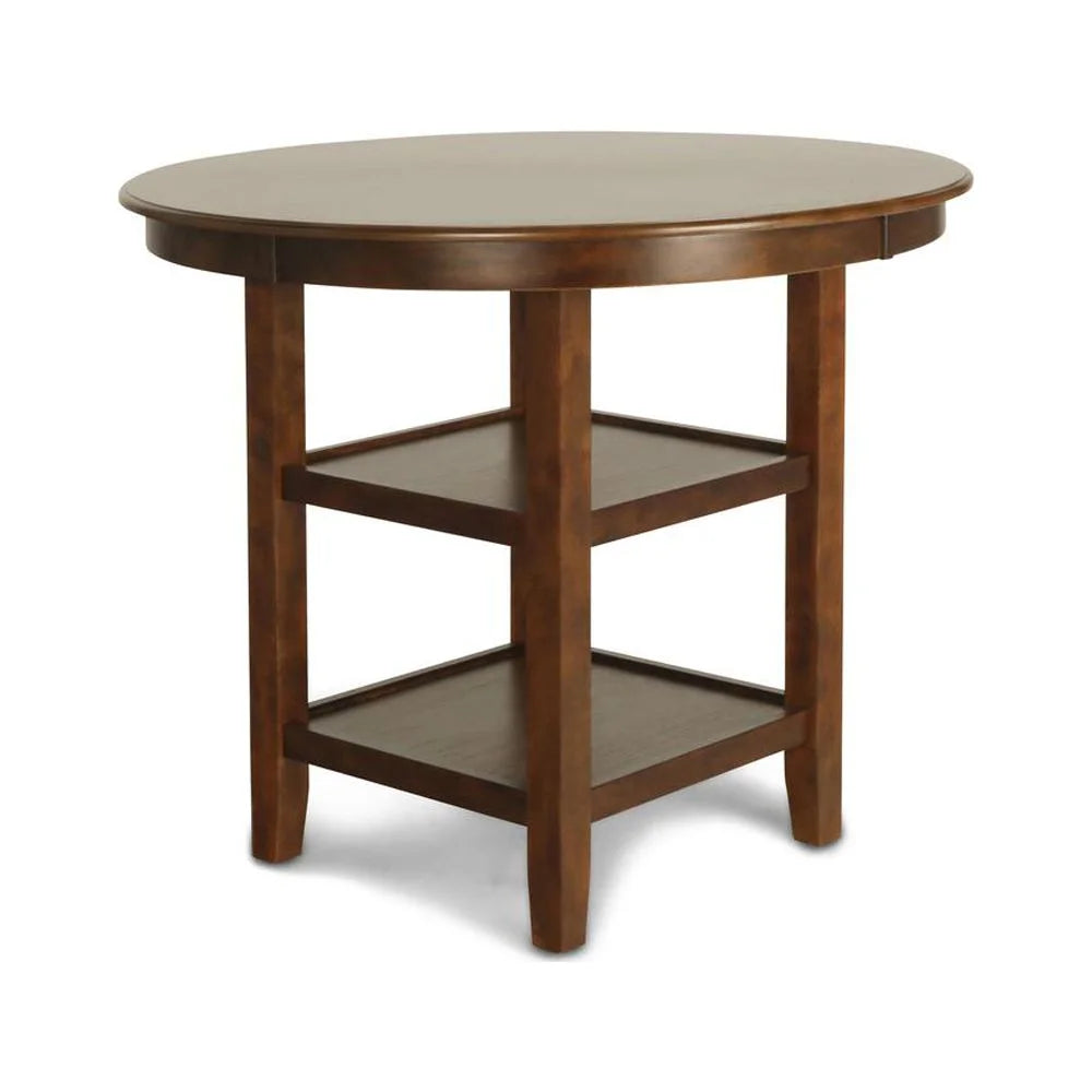 5-Piece Transitional Wood Dining Set in Brown J646057