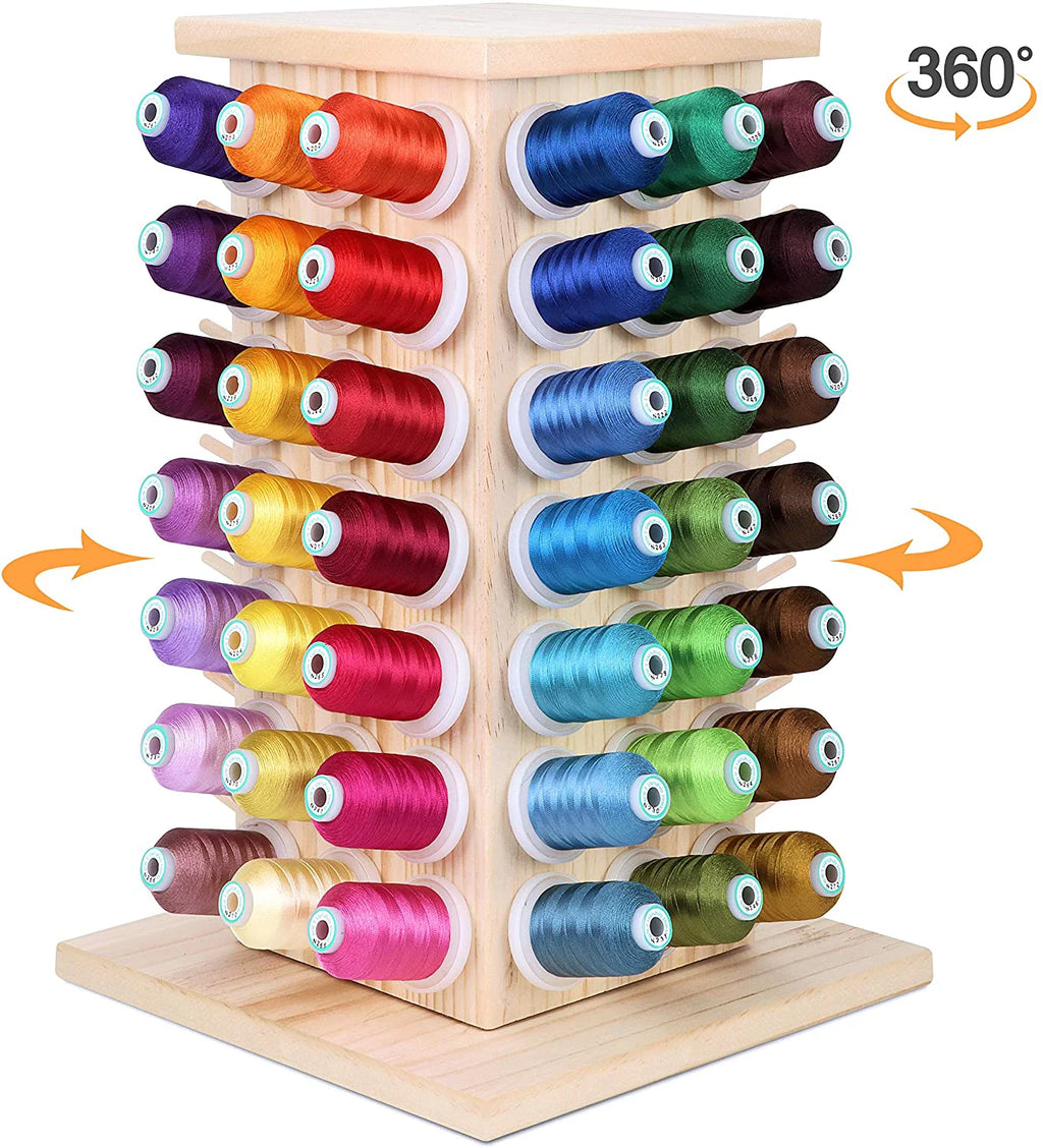 84 Spools Wooden Thread Rack I99491