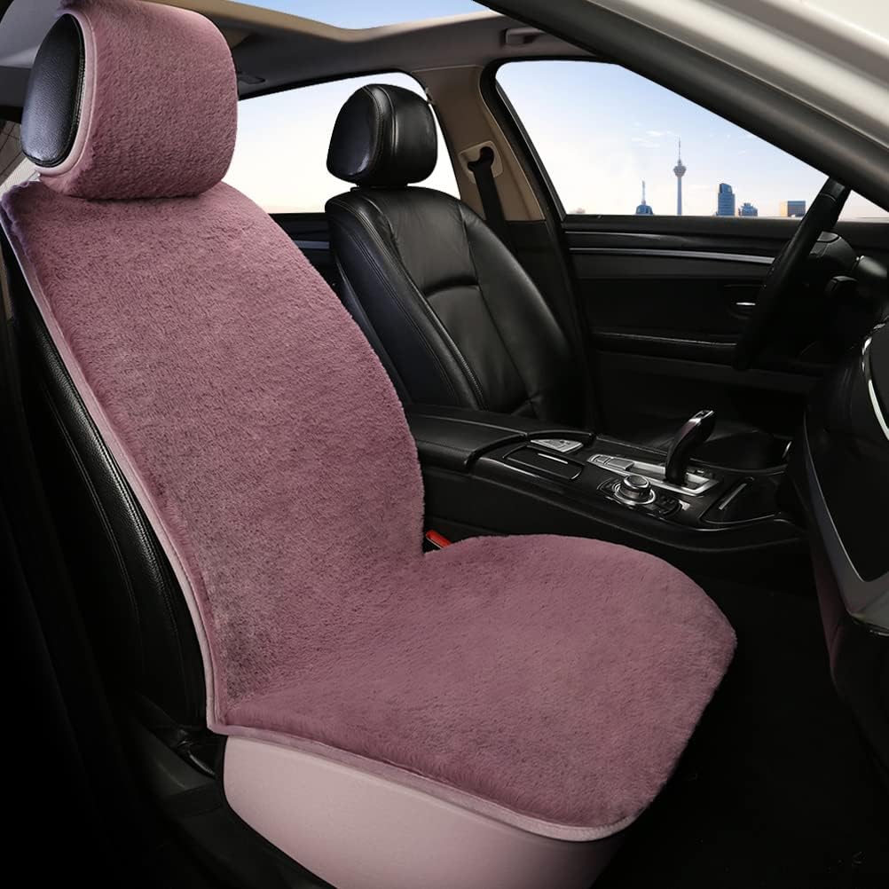 Purple Faux Fur Car Seat Cover K28395