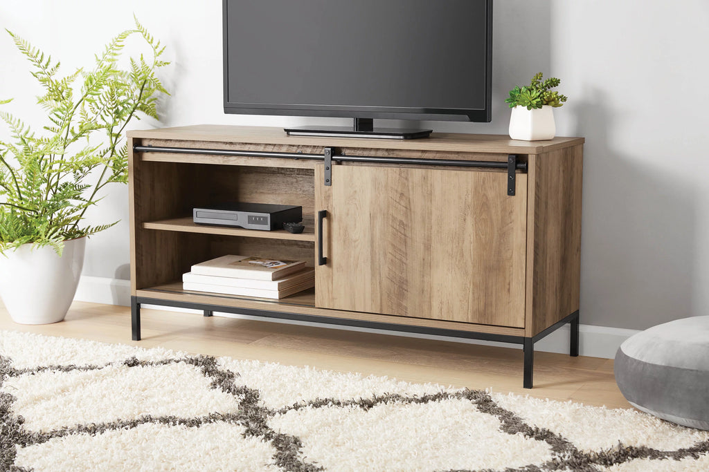 Rustic Weathered Oak Finish TV Stand C410