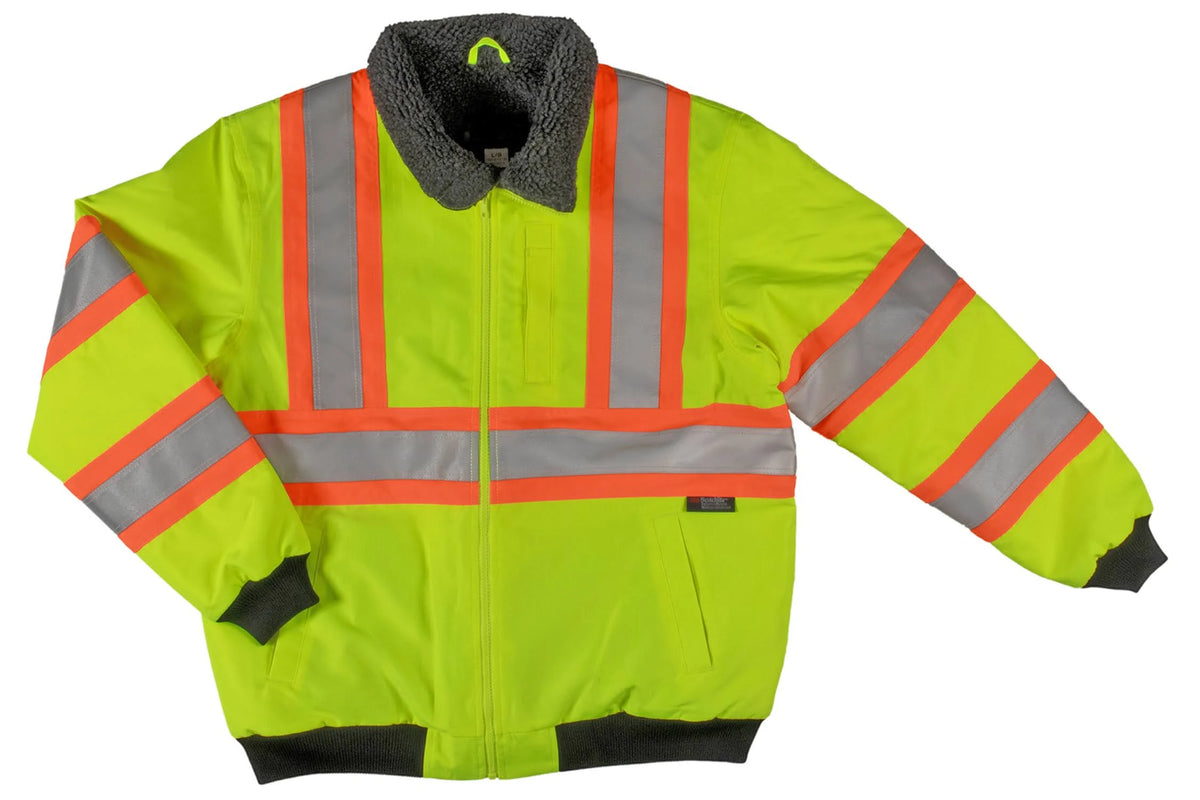 Sherpa Lined Safety Bomber Green J808