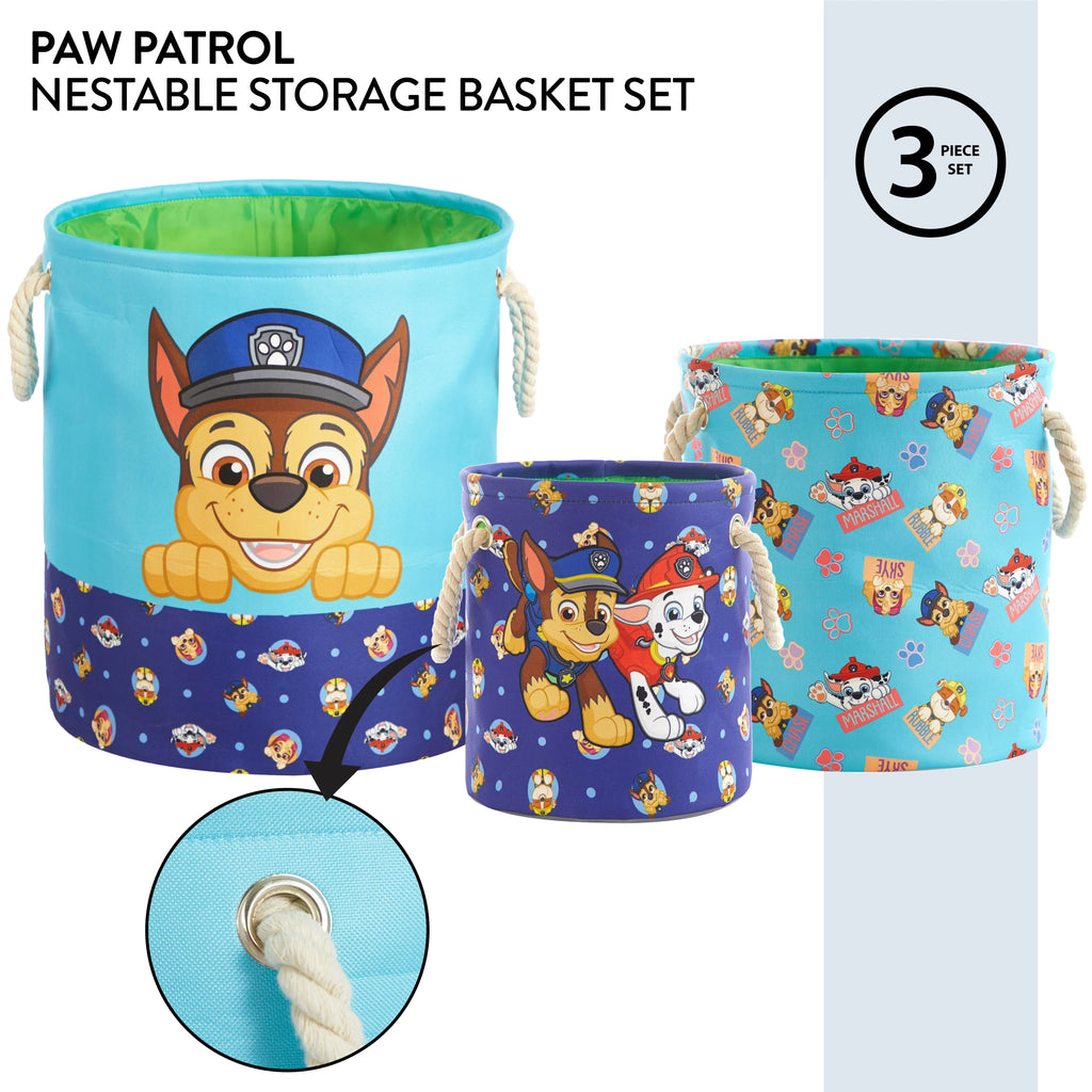 3-Piece Fabric Nestable Storage Bin Set L4855