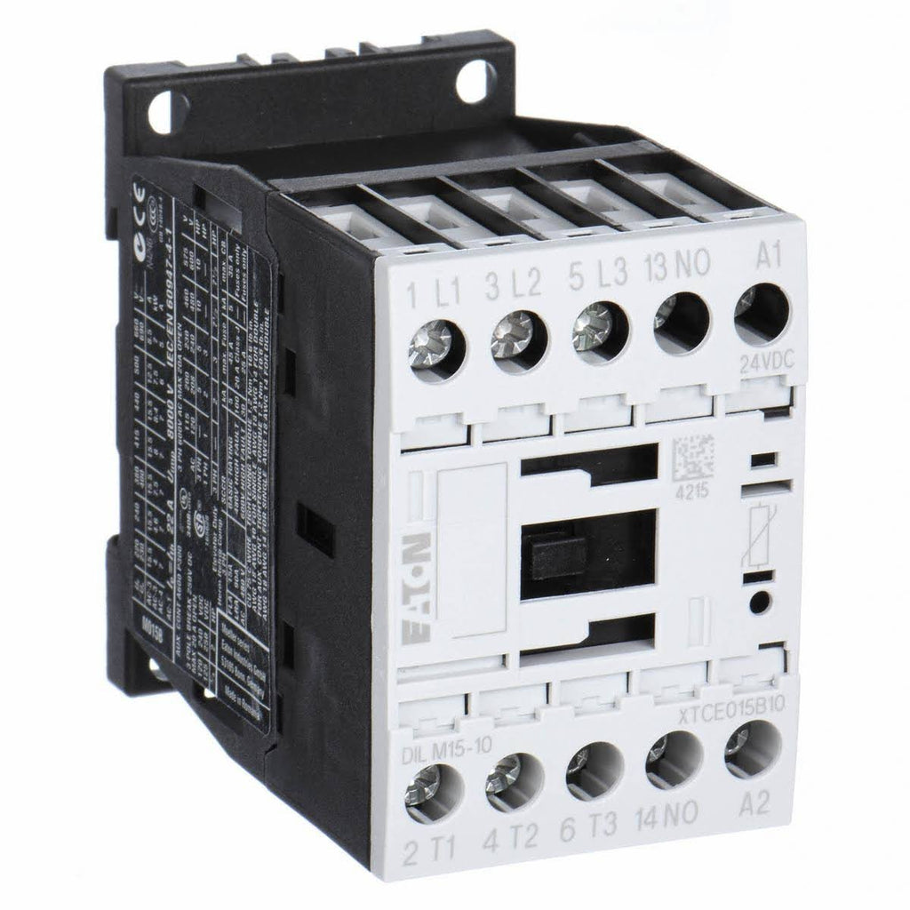 24VDC IEC Magnetic Contactor, 3 Poles, 15 Full Load Amps B25086