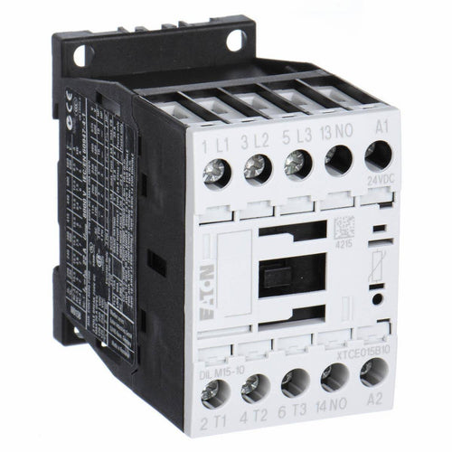 24VDC IEC Magnetic Contactor, 3 Poles, 15 Full Load Amps B25086