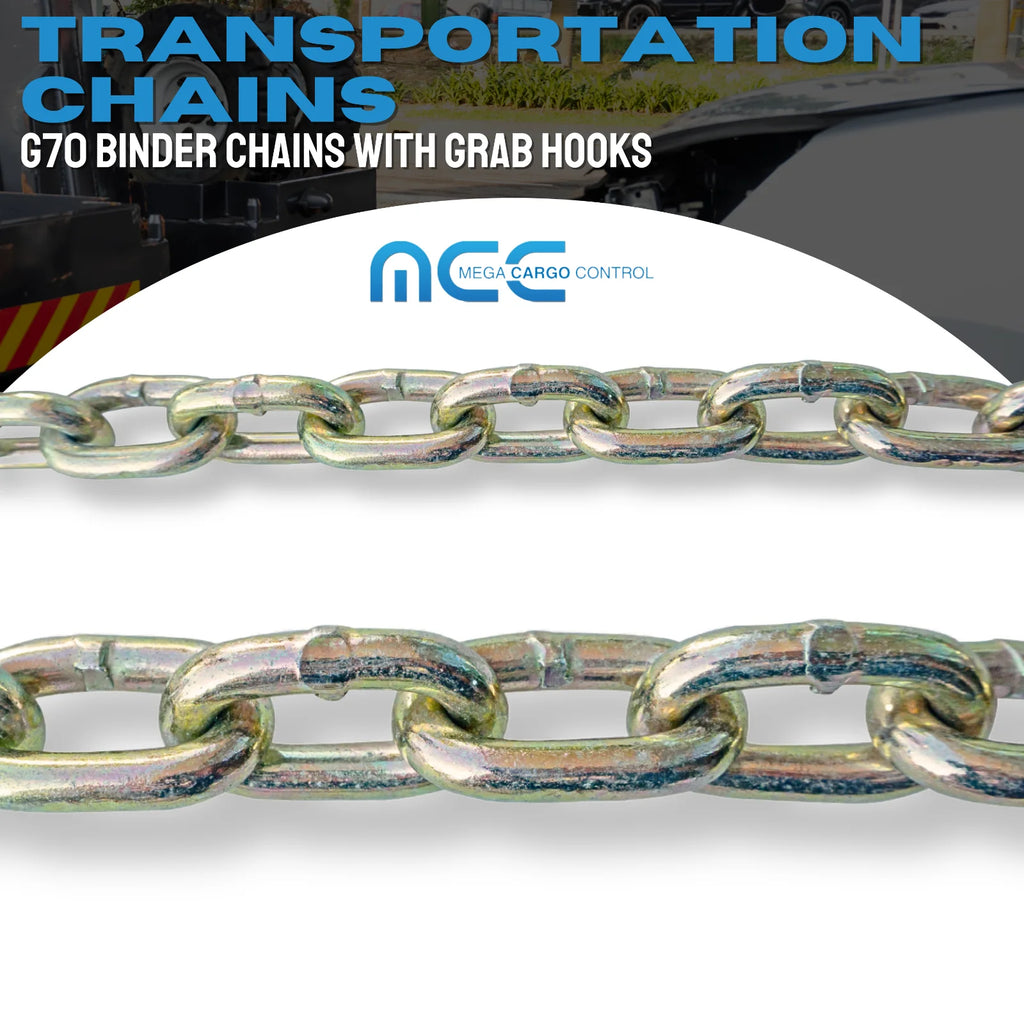 2 Pack G70 5/16" x 20' Tow Chain with Grab Hook N9284