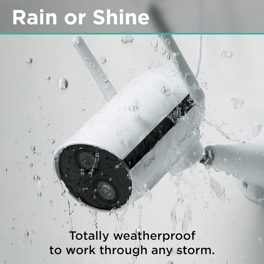 1080p HD IP65 Weatherproof Security Camera with 2-Way Audio and Night Vision Y7105