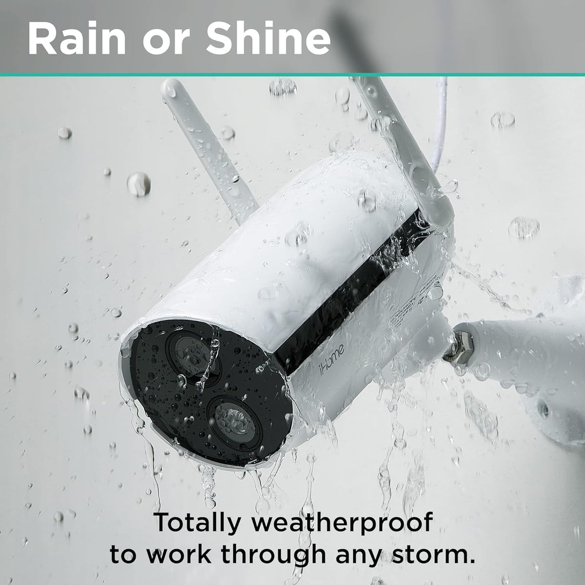 1080p HD IP65 Weatherproof Security Camera with 2-Way Audio and Night Vision Y7105