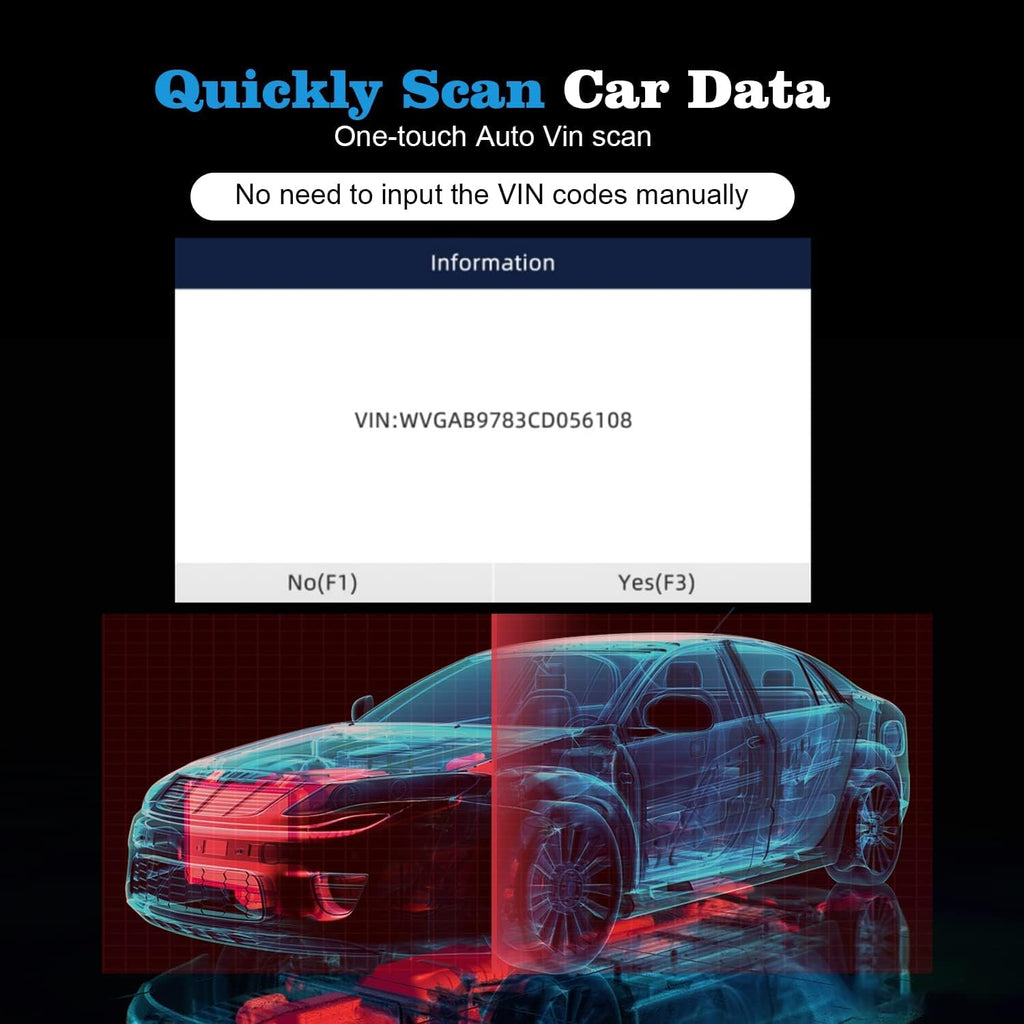 OBD2 Diagnostic Scanner with EPB ABS SAS SRS Reset V348