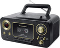 Portable Stereo CD Player with AM/FM Radio and Cassette Player in Red and Silver J829