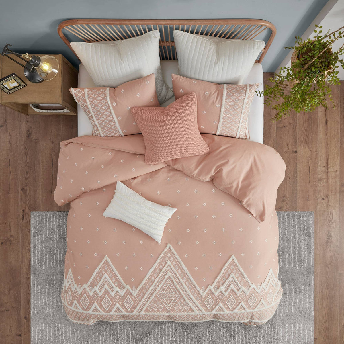 King Flax and Cotton Blended Duvet Cover Set N14650