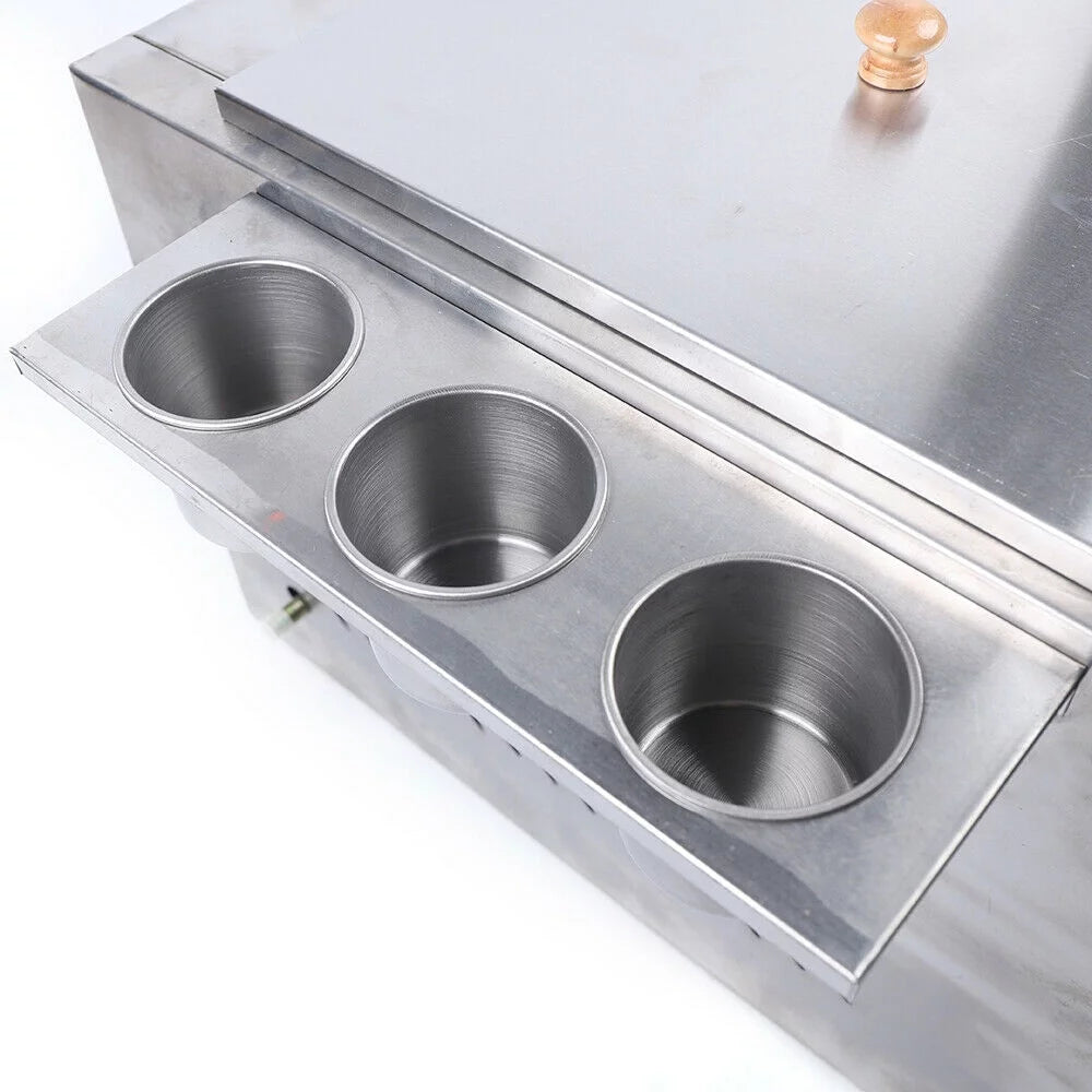 2 Burner Propane Gas Deep Fryer Stainless Steel L739