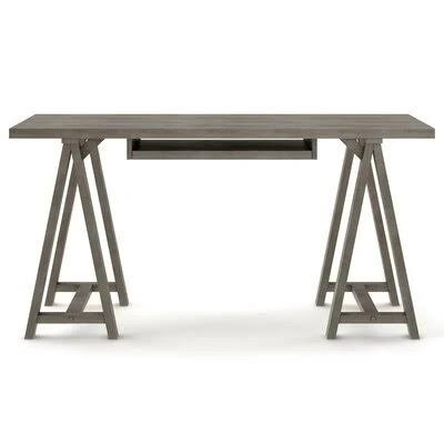 Solid Wood Desk Farmhouse Gray L135