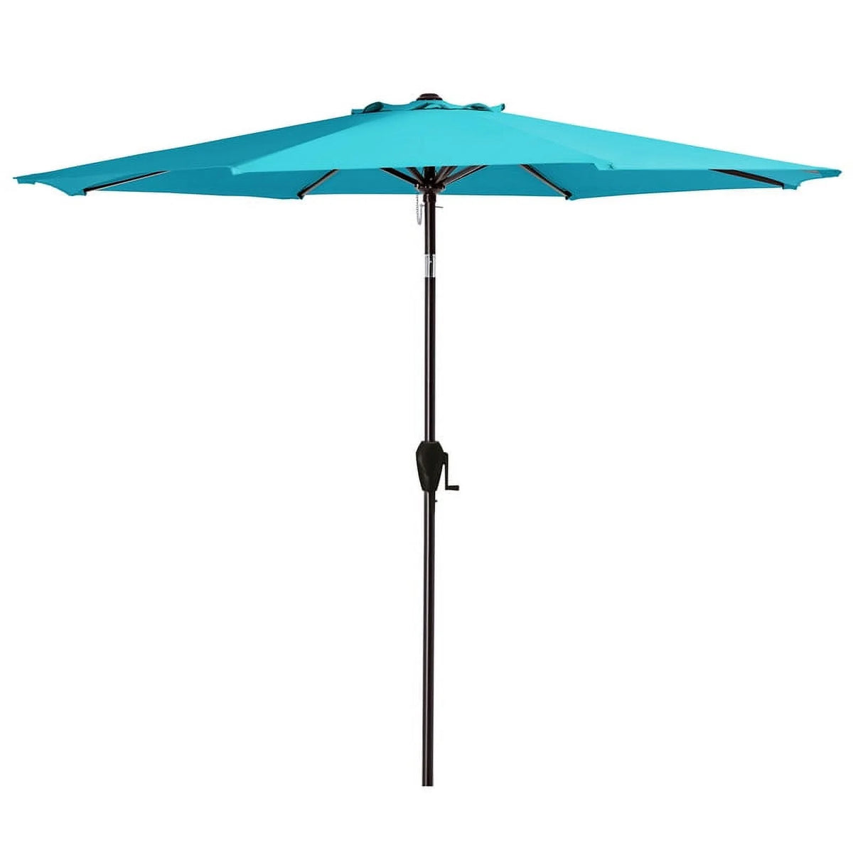 9' Outdoor Patio Umbrella with Push Button Tilt and Crank, Beige U9161