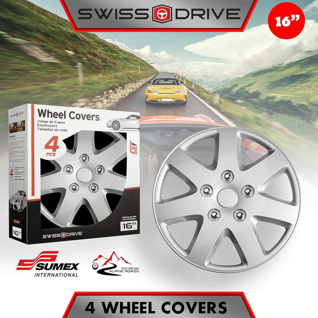 16-Inch Set of 4 Car Wheel Hub Caps V517