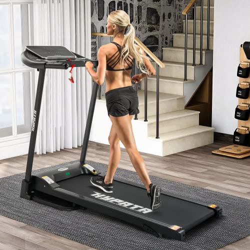 Folding Electric Treadmill with Incline and LED Display R107