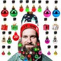 20pcs Christmas Light Up Beard Ornaments Y359