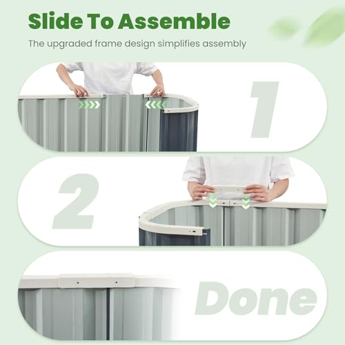 68" x 36" x 24" Galvanized Steel Raised Garden Bed E777723