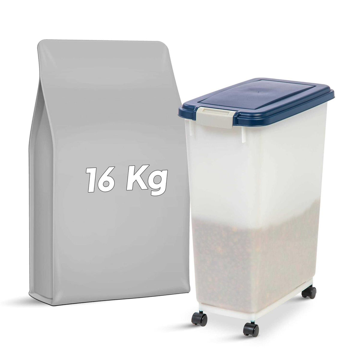 Airtight Pet Food Storage Container with Casters Z43805