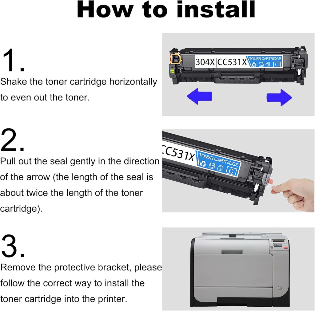 Cyan Toner Cartridge for HP CP2025 CM2320 Printer W78282