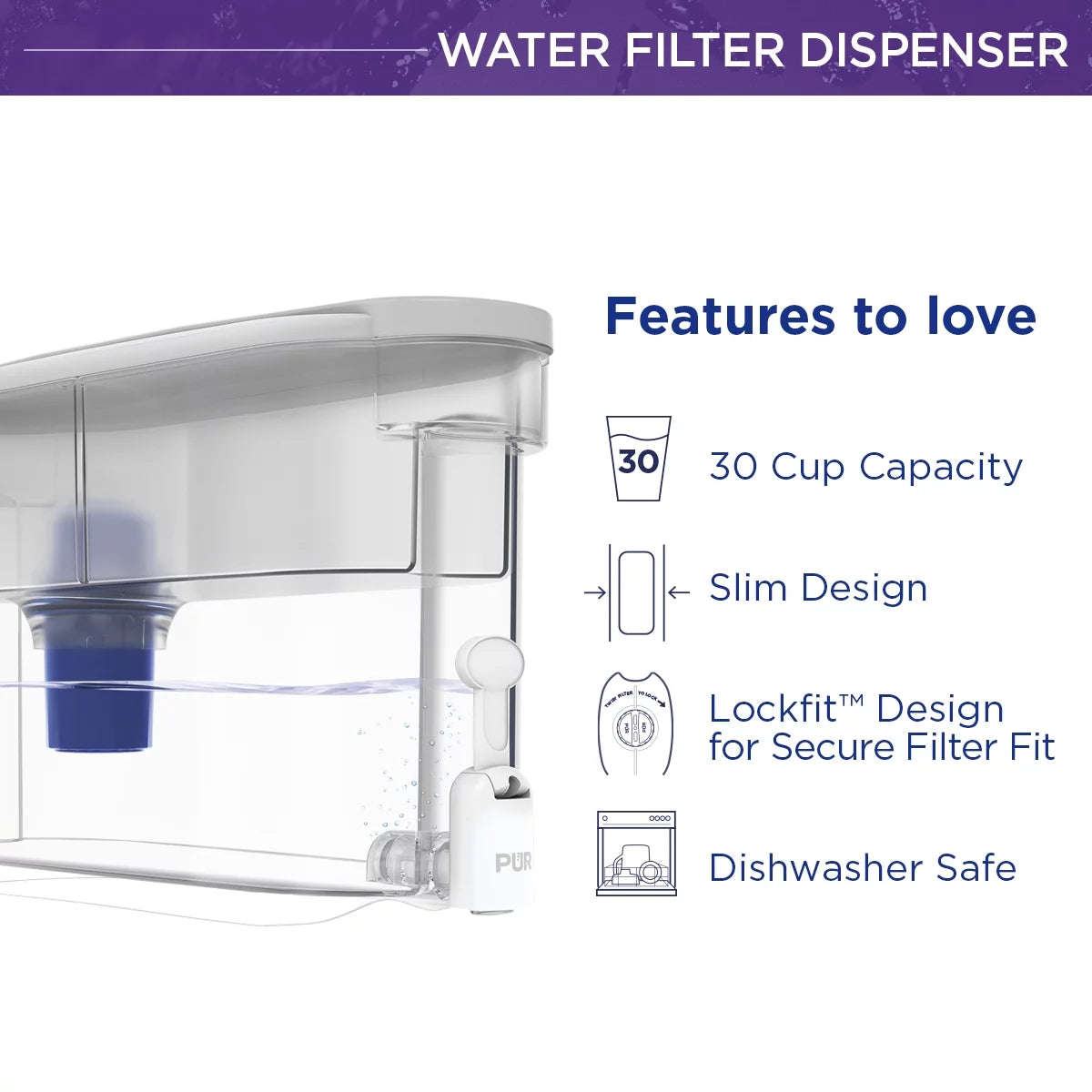 30 Cup Water Filter Dispenser System Z221