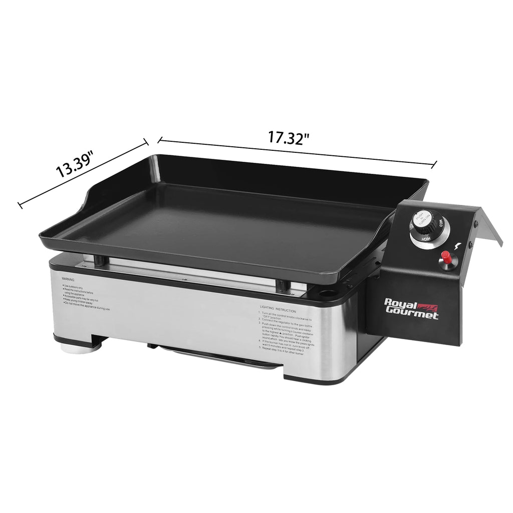 Portable Table Top Gas Grill Griddle C53182