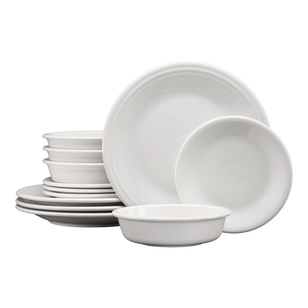 12pc White Dinnerware Set X8912