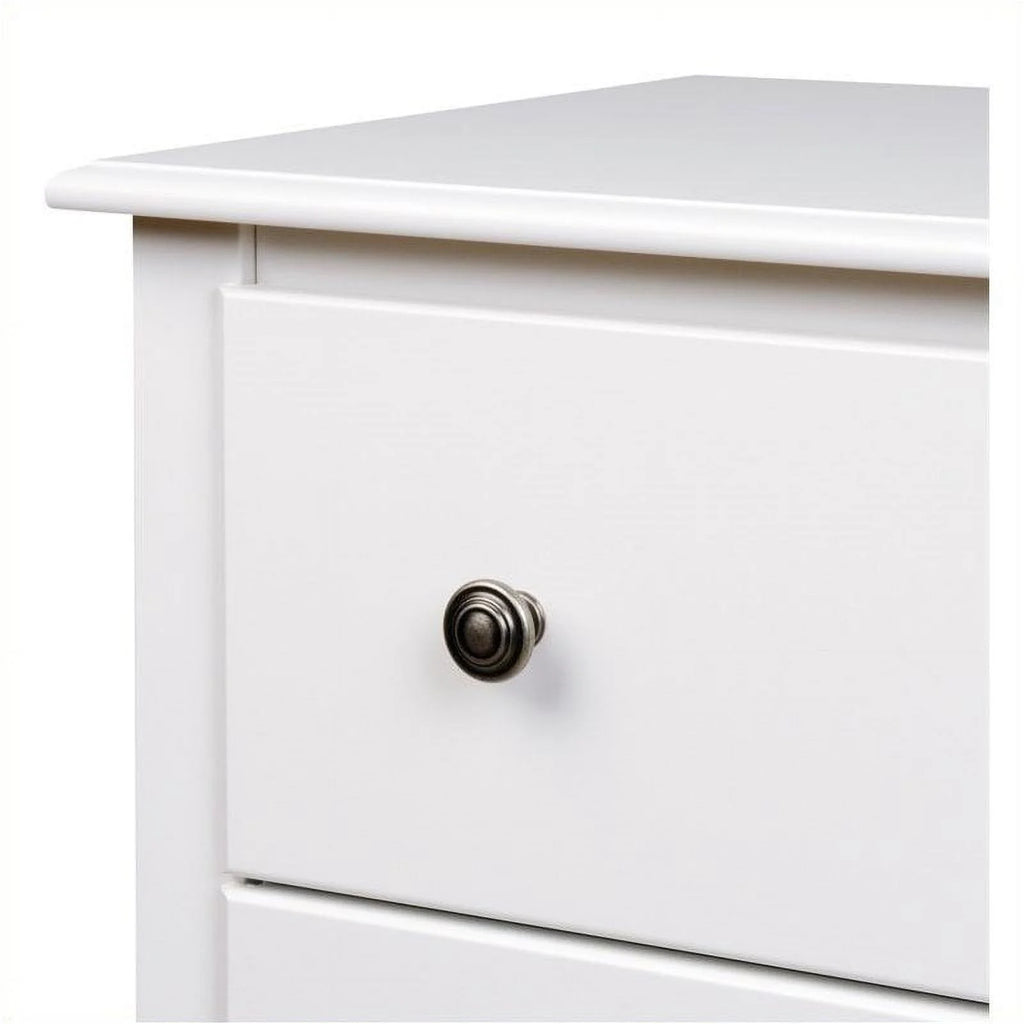White Engineered Wood TV Armoire G401